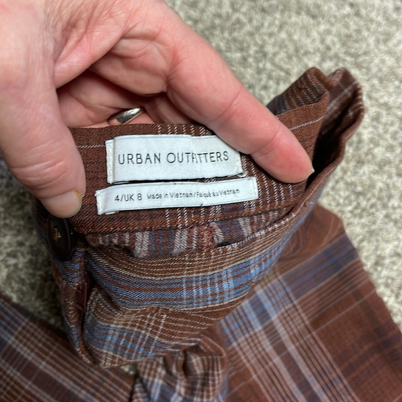 Urban Outfitters Plaid striped pants size 4. Petite. - Picture 7 of 7